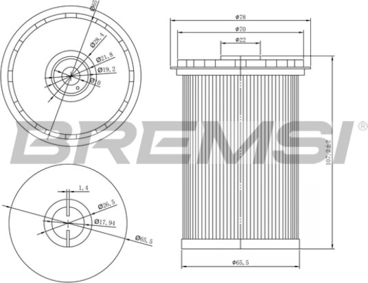 Drivstoffilter BREMSI FE0773 Drivstoffilter BREMSI FE0773