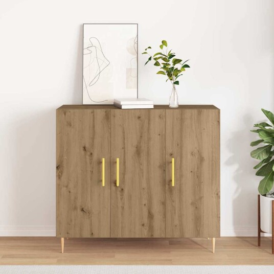 Sideboard Artisan Eik 90x34x80 cm Konstruert Tre