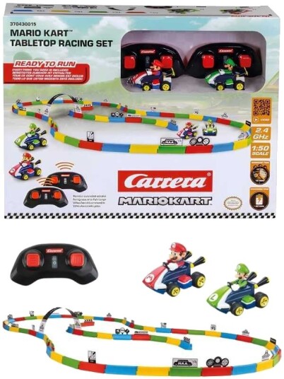 Carrera Rc Mario Kart Bordracerbane Med Mario Og Luigi