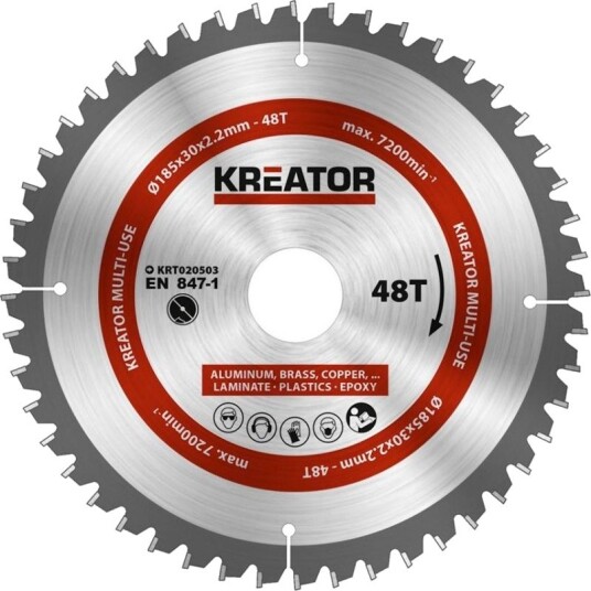 Kreator Sirkelsagblad Universal 48 Tenner Ø185mm