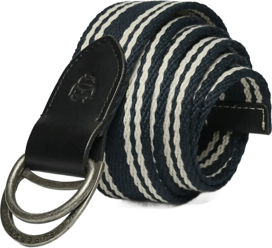 Superdry Heritage Stripe Webbing Belt   Navy   ONE SIZE