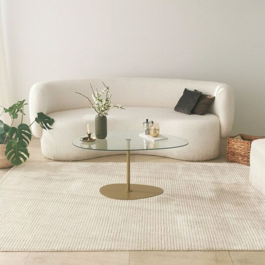 Svanabyn Sofabord 90 cm - Gull
