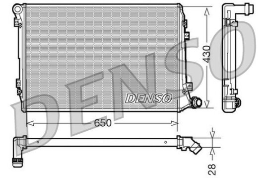 Radiator DENSO DRM32037 Radiator DENSO DRM32037