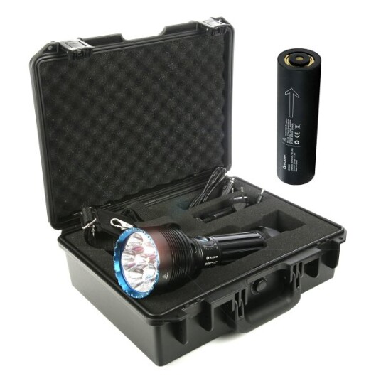 Søkelys OLIGHT X9R   25000 lm / 320 mm / Oppladbar Komplett sett + ekstra batteri