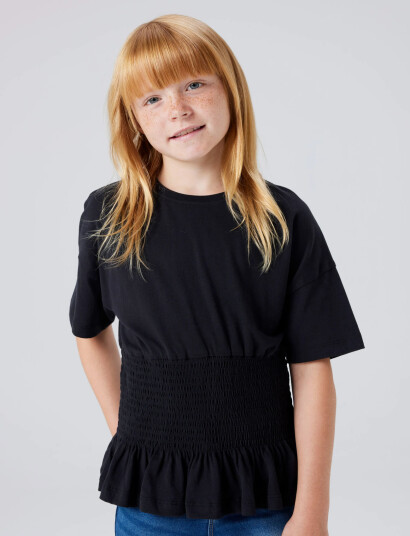 Name It Nkfsilly Ss Top Black 122 128