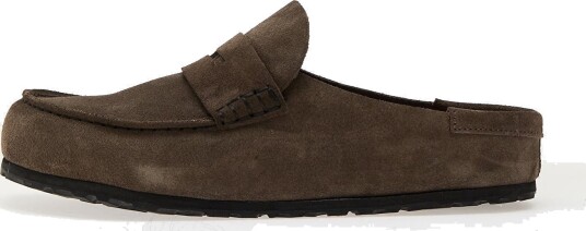 Joggesko Birkenstock Naples Wrapped Suede Leather Concrete Gray EUR 43