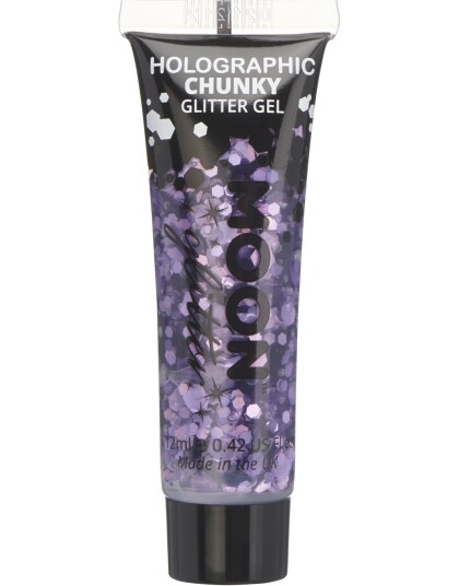 Lilla Holografisk Chunky Glittergele
