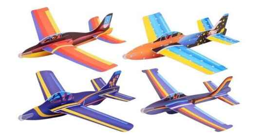 Johntoy Foam Airplane Jumbo 45cm (Assorted)