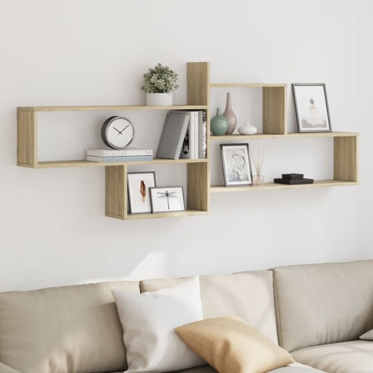 Vegghylle sonoma eik 167,5x18x68 cm konstruert tre Vegghylle sonoma eik 167,5x18x68 cm konstruert tre