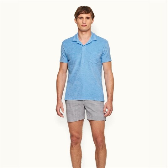 Orlebar Brown Terry Towelling Polo Shirt - Riviera Orlebar Brown Terry Towelling Polo Shirt - Riviera