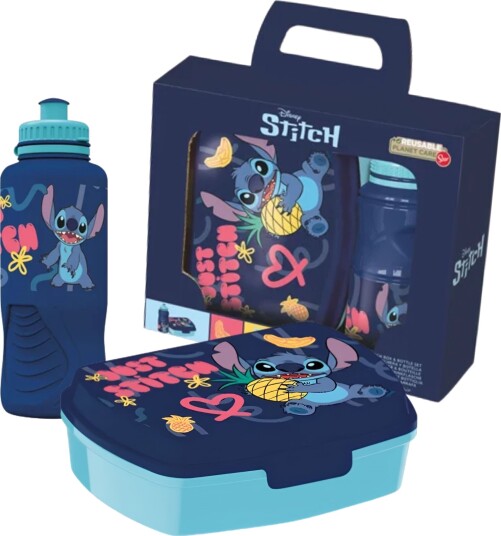 Disney Stitch Matboks Og Drikkeflaske Sett Planet Care Serien Just Stitch Disney Stitch Matboks Og Drikkeflaske Sett Planet Care Serien Just Stitch