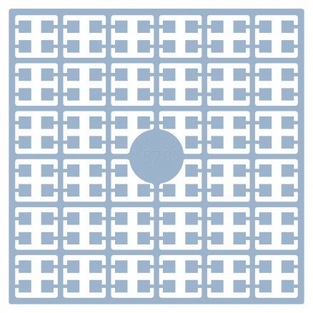 Pixelhobby Midi perler 528 blågrå 2x2mm 140 piksler