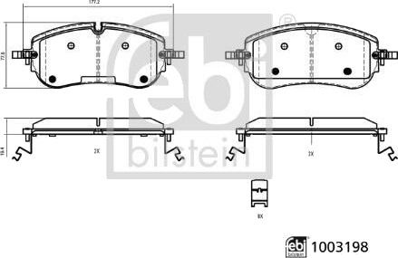 Bremseklosser FEBI BILSTEIN 1003198