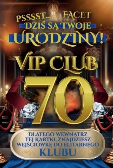 Yeku Gratulationskort 70 Mann