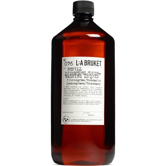 L:a Bruket 076 Refill Dishwashing Liquid 1000 ml Lemongrass/Rosemary L:a Bruket 076 Refill Dishwashing Liquid 1000 ml Lemongrass/Rosemary