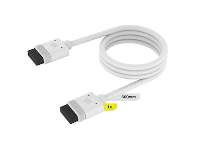 Corsair iCUE LINK Kable 1x 600mm (hvit) Corsair iCUE LINK Kable 1x 600mm (hvit)