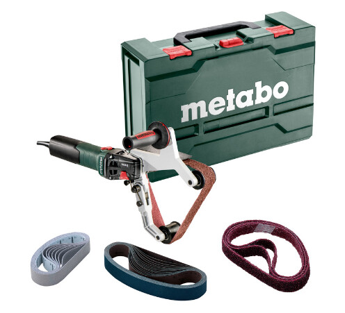 Metabo Rbe 15-180 Set Rørbåndsliper Stålkoffert Metabo Rbe 15-180 Set Rørbåndsliper Stålkoffert
