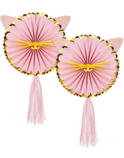DIY 2 stk Rosa Rosetter med DuskKitty Party DIY 2 stk Rosa Rosetter med DuskKitty Party