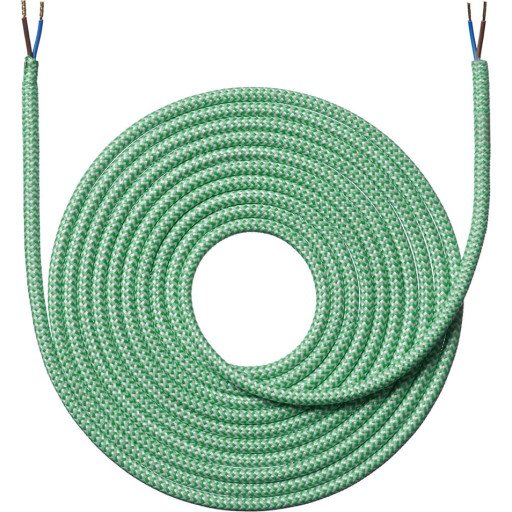Nielsen Light 4m Zigzag Grønn Stoffledning 2x0,75 mm² Nielsen Light 4m Zigzag Grønn Stoffledning 2x0,75 mm²