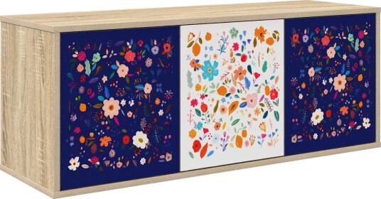 vidaXL Vegghengt TV skap MAINZ 102 x 33 x 40 cm Sonoma eik