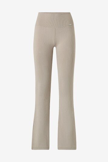 Aim'n   Treningstights Ribbed Seamless Flare Tights   Brun