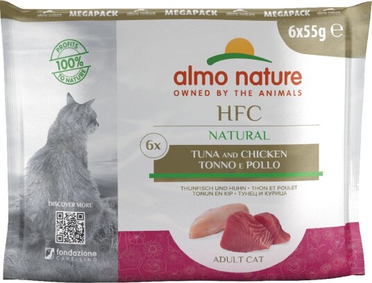 Almo Nature Hfc Våtfôr Pouch Tunfisk & Kylling 12 X 55 G