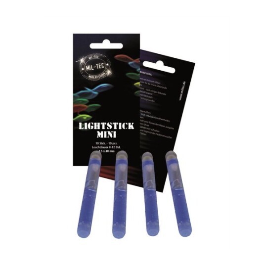 Lysstav Mil Tec Mini 10 pcs Blå