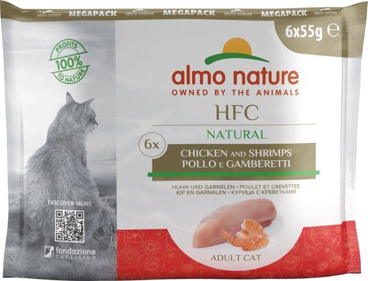 Almo Nature Hfc Våtfôr Pouch & Reker Kylling 12 X 55 G