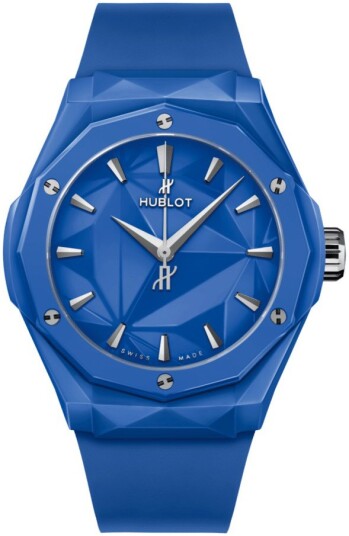 Hublot Dameklokke 550.ES.5100.RX.ORL21 Classic Fusion Blå/Gummi Ø40 Hublot Dameklokke 550.ES.5100.RX.ORL21 Classic Fusion Blå/Gummi Ø40