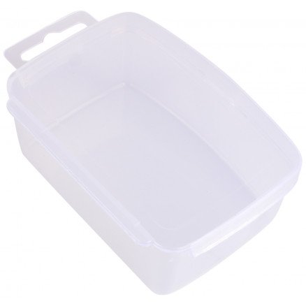 Infinity Hearts Plastboks til knapper og tilbehør Transparent 10,5x6,5 cm