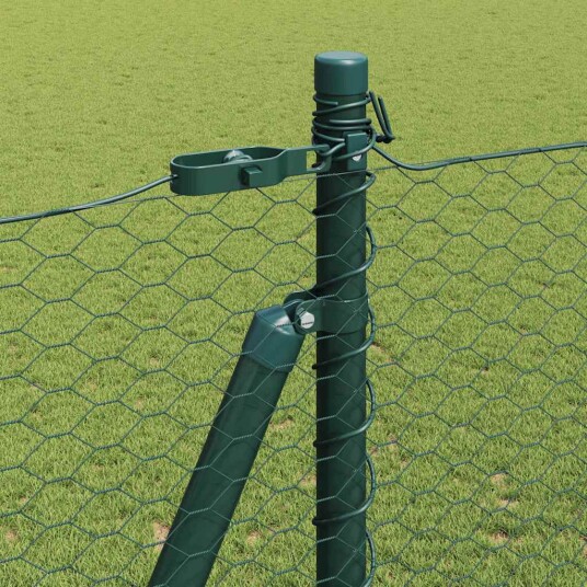  Gjerde med innlegg. grønn 1.4 x 50 m PVC belagt stål
