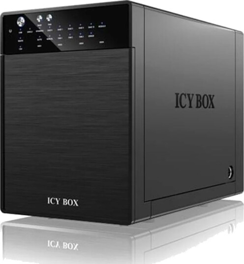 Raidsonic IB-RD3640SU3 HDD-kabinett med 4 brønner, RAID-støtte, USB 3.0, Sort Raidsonic IB-RD3640SU3 HDD-kabinett med 4 brønner, RAID-støtte, USB 3.0, Sort