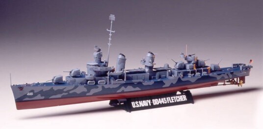 Tamiya 1/350 DD-445 Fletcher Klasse Modellbygging Tamiya 1/350 DD-445 Fletcher Klasse Modellbygging