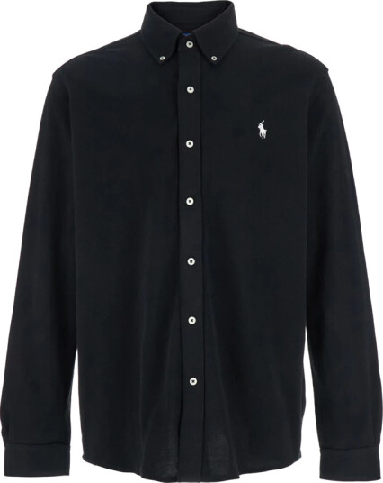 Polo Ralph Lauren Featherweight Mesh Shirt - Black - XL