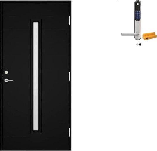 Ytterdør Swedoor Clever-Line+ Mols med Yale Doorman Classic Home