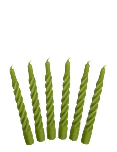 Kunstindustrien Candles With A Twist - Matt - Green - ONE SIZE