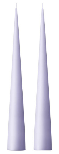 Ester & Erik kjeglelys 37 cm 2-stk. matt Airy violet 12
