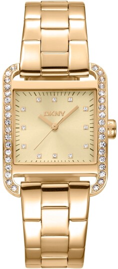 DKNY Dameklokke DK1L003M0025 City Glitz Gullfarget/Gulltonet stål
