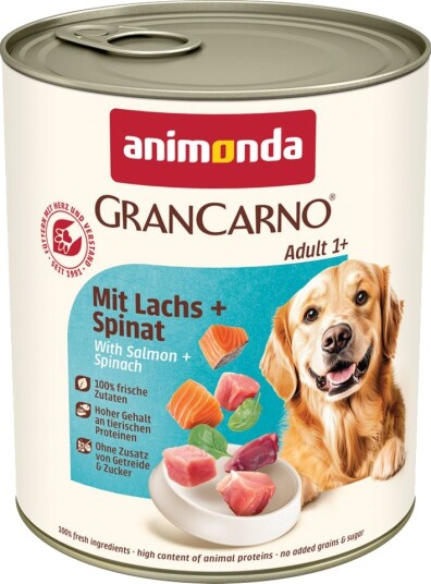 Animonda GranCarno Original Våtfôr Laks & Spinat 24x800g