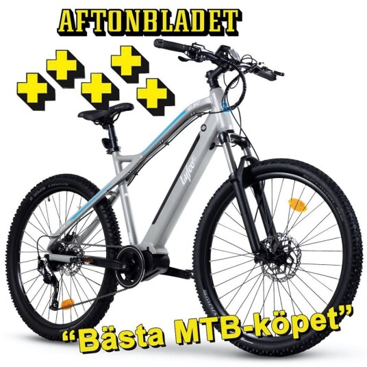 Elsykkel MTB 27,5"   250W sentralmotor   9 gir   Lyfco Eliaz