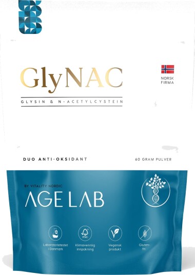 Agelab Glysin og NAC GlyNAC pulver Agelab Glysin og NAC GlyNAC pulver