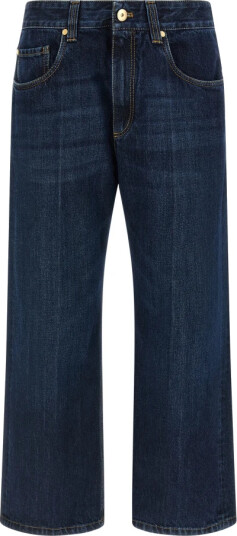 Brunello Cucinelli Dame Jeans Blå L,