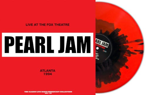 Pearl Jam Live At The Fox Theatre, Atlanta 1994 LP/Vinyl Pearl Jam Live At The Fox Theatre, Atlanta 1994 LP/Vinyl