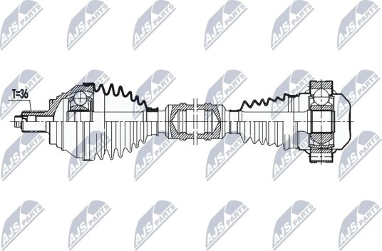 Nty Drivaksel NTY NPW VW 193 Nty Drivaksel NTY NPW VW 193