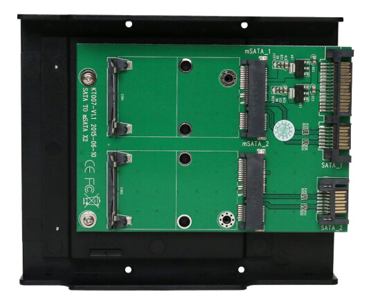 DELTACO SATA TO mSATA x2convertor Support mSATA SSD:30*30mm 30*50mm