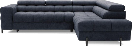 Hjørnesofa Eltap Ferucce 276x200x93 cm Aura 40 Mørk Blå Høyre