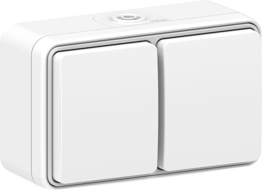 Gelia Connect 2 Home Stikkontakt utenpåliggende, jordet, kapslet 2-veis