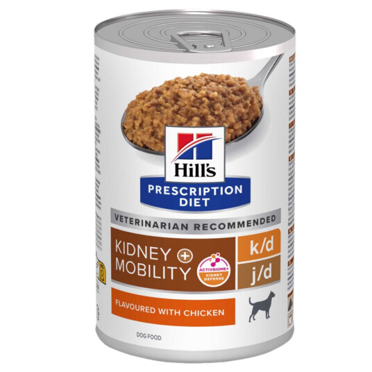 Hill's Prescription Diet k/d + Mobility Kylling Våtfôr til Hund 370 g Hill's Prescription Diet k/d + Mobility Kylling Våtfôr til Hund 370 g