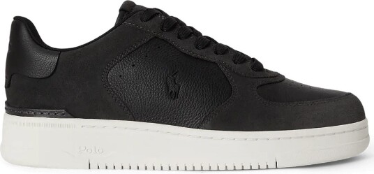 Polo Ralph Lauren Masters Court Leather Suede Sneaker BLACK/FADED BLACK 45 Polo Ralph Lauren Masters Court Leather Suede Sneaker BLACK/FADED BLACK 45