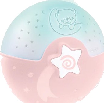 Infantino Nattlampe – med Lys og Projektor fra 0 måneder – Rosa